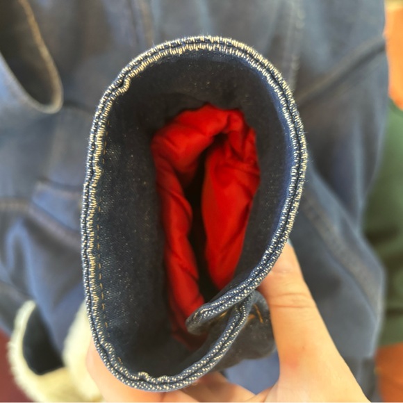 Vintage 1980s Dickies Men’s Sherpa Lined Denim Jacket Trucker. - Picture 14 of 14